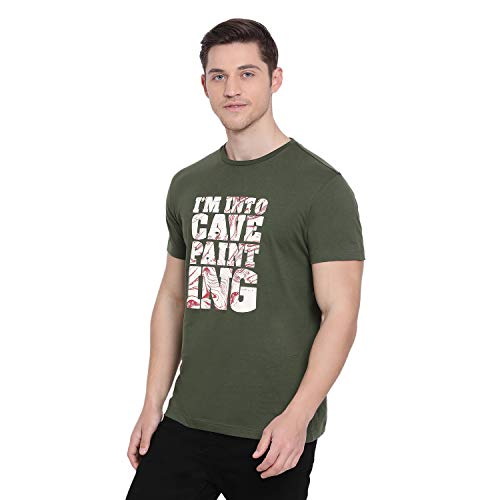 Image of Red Tape Men's Solid Regular Fit T-Shirt