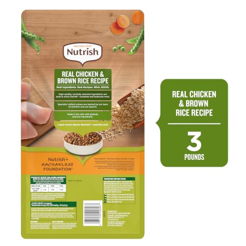 Nutrish Dry Cat Food, Chicken & Brown Rice Recipe, 3 lb. Bag (Rachael Ray) - image 3