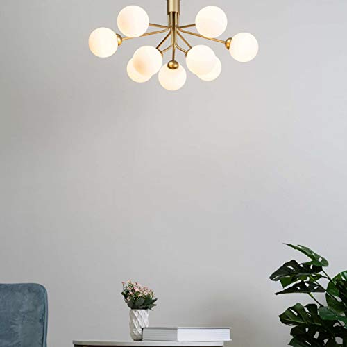 Lustre élégant doré Audrey pour enlever les zones d'ombre du salon