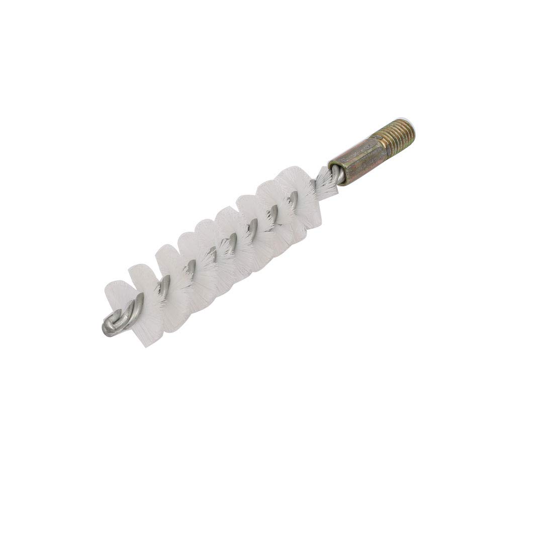 Aexit 12mm Male Abrasives Thread 165mm Length Nylon Spiral Design Tube Brush Model:20as502qo556