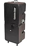 Gator Cases Protechtor Series Classic Compact Drum Hardware Accessory Case Upright with (4) Wheels, 36