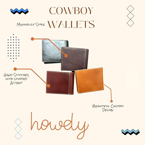 Minimalist Leather Wallet for Men – Saint Jude Embossed Bifold – Slim Western Religious Wallet4