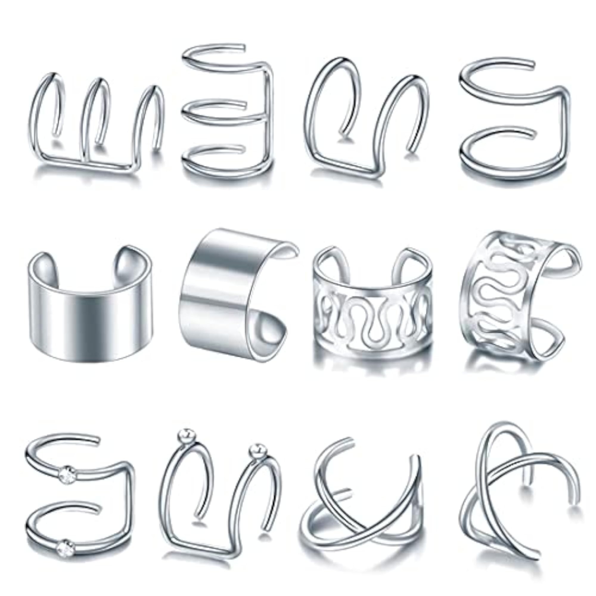 Plated Earcuffs Combo Set