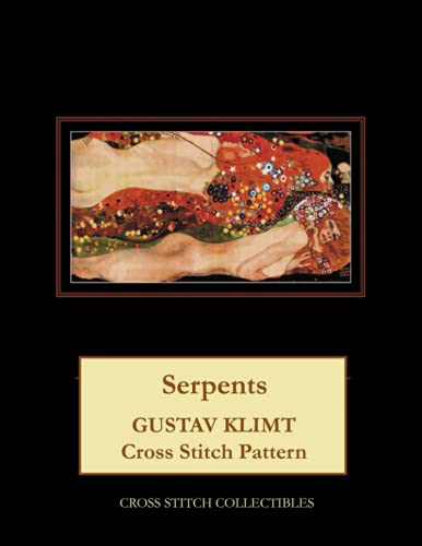 Serpents: Gustav Klimt Cross Stitch Pattern