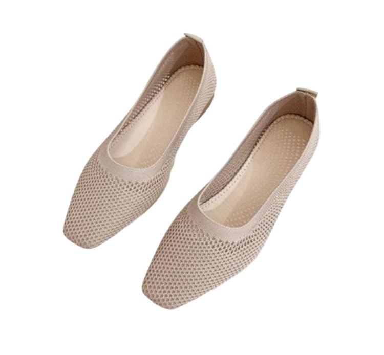 通気性抜群の編み込み★スクエアメッシュパンプス/追跡有 パンプス スクエア メッシュ 編み フラットソール : ZOZOTOWN