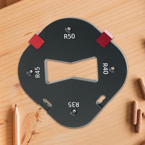 Gabarit de rayon d'angle pour travail du bois et modèle de rayon rond