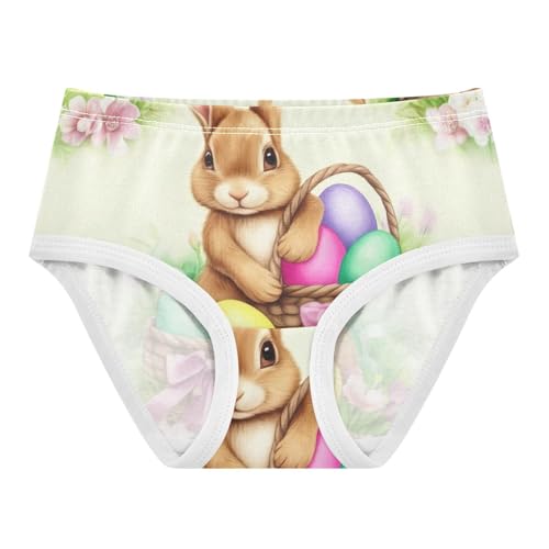 Cute Easter Bunnies Eggs Toddler Girls Underwear 2t Cotton Panties Little Girl Durable Undies Kids Briefs