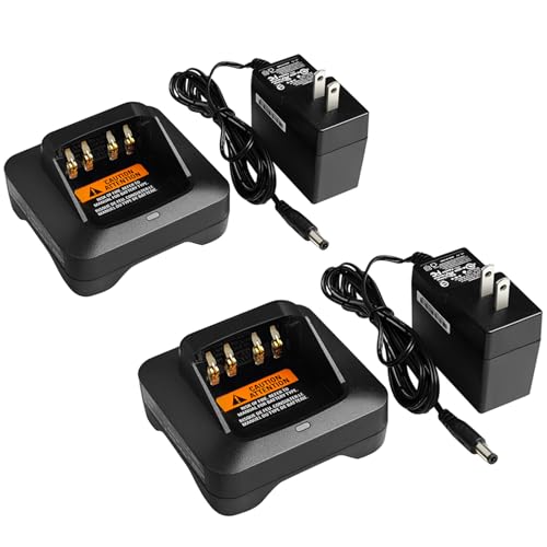 2-Pack XPR3500e Battery Charge PMPN4527 PMPN4576 Rapid Charger for Motorola XPR3500e XPR7350 XPR3300e XPR7350e XPR7550e XPR7580e XPR3000e XPR3300 XPR6550 XPR7550 PMNN4409 PMNN4544 PMNN4491 PMNN4808