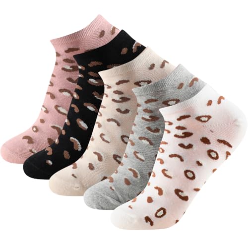Calcetines Tobilleros Verano. 90% Algodón. Calcetines Cortos Estampados Divertidos Mujer, Niña. Regalos Mujer. Pack de 6 Pares de Calcetines. (FR/ES, Números, 35, 41, Regular, Regular, 07)