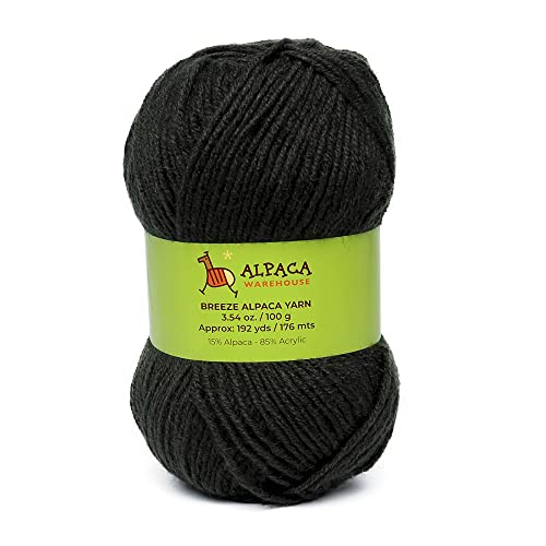 Blend Alpaca Yarn Wool 1 Skein 100 Grams Worsted Weight - Heavenly Soft And Perfect For Knitting And Crocheting (Olive Green, Worsted Weight) #TOP13