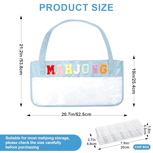 Bolsa Vacía para Mahjong Vodolo con Cierre y Caja para Fichas miniatura 2