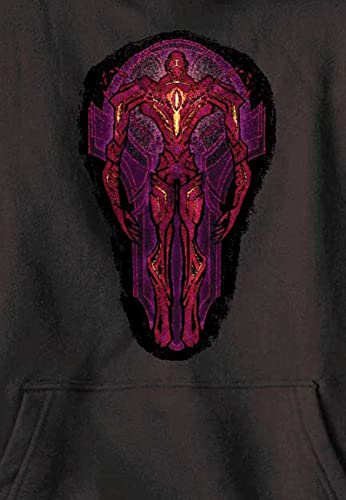 Sweat à capuche garçon Marvel Vitrail pull noir imprimé geek - 2