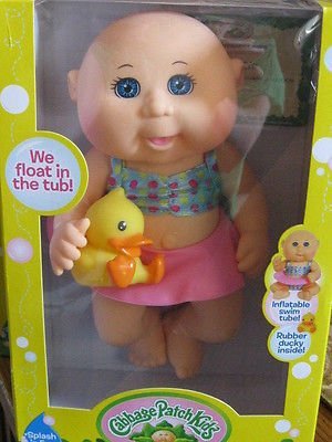 Cabbage Patch Kids Tiny Newborn Splash 'n Fun Doll (Caucasian, Blue Eyes)