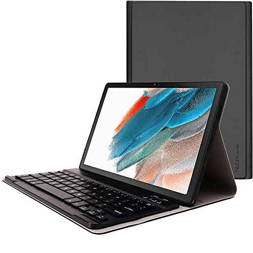 Clavier amovible Bluetooth avec étui cuir PU pour Galaxy Tab A8