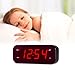 Timegyro Small Digital Clock Battery Operated, LED Travel Alarm Clock Battery Powered with Snooze, Cordless, Brightness Adjustable, 12/24Hr, Easy to Use