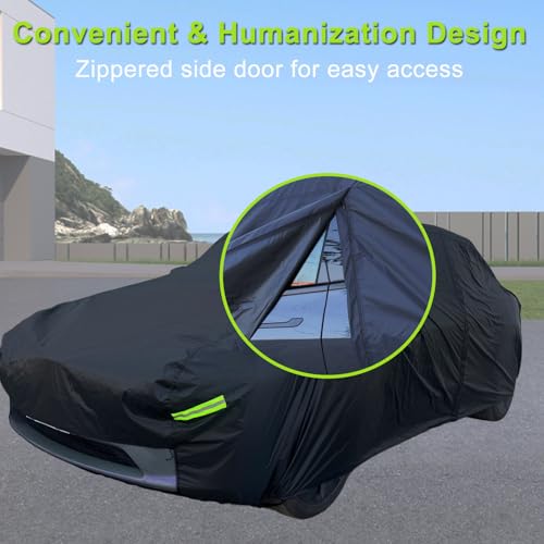 Image of Car Cover for Tesla Model Y Waterproof Outdoor Cover | Custom Fit, All Weather Protection, Charge Port Opening, Door Zipper Design, Windproof, UV Protection