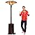 Outdoor Patio Heater with Wheels Portable 47,000 BTU Commercial LP Gas Propane Heater Auto Shut Off 88 Inches Tall Standing Patio Heater CSA Certified for Garden Wedding,Party, Hammered Bronze