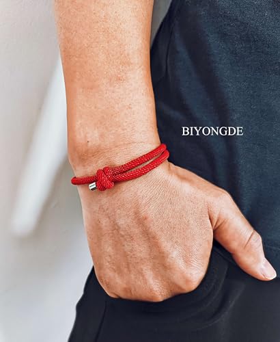 Nautical Woven Friendship Rope Boho Bracelet Handmade Braided Wrap String Steel Charm Adjustable3