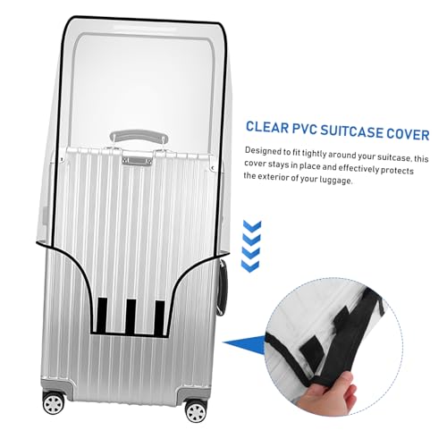 Housses de valise en PVC épais et résistant COLLBATH | Double protection imperméable 26"