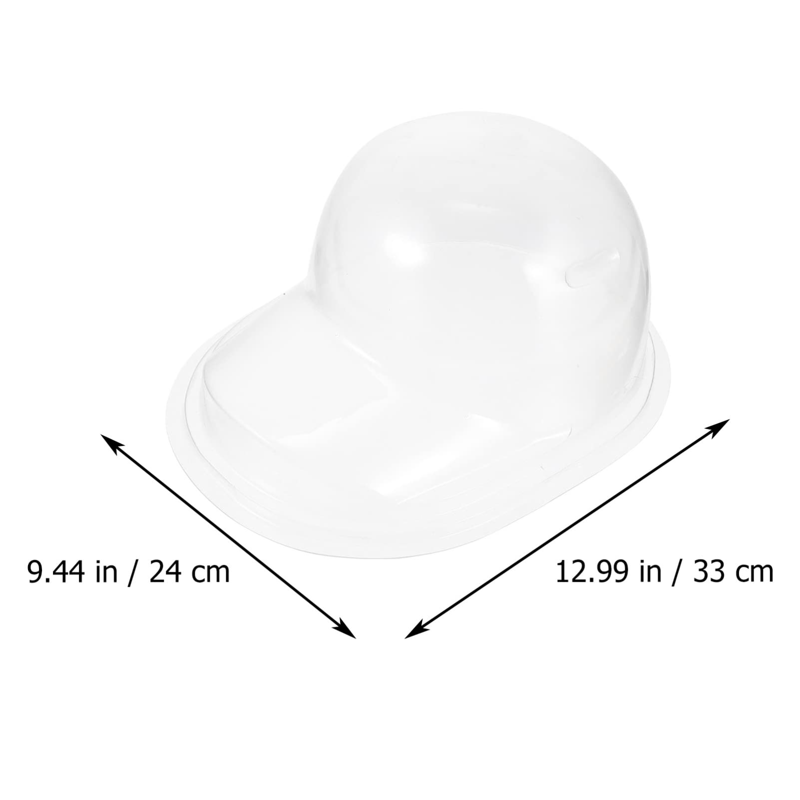 TOPBATHY Baseball Cap Display Cases 2pcs Hat Display Rack Baseball Caps Inner Support Protector Shaper Clear Hat Display Stands Display Holder Baseball Cap Display Box - Image 4