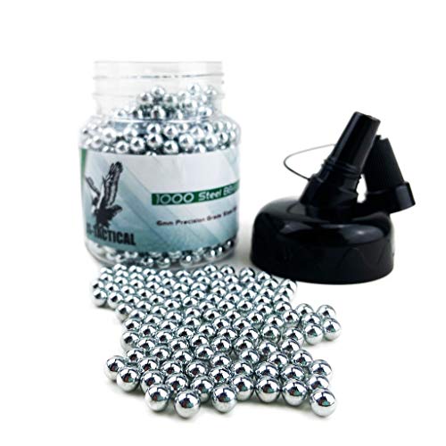 JS-Tactical Ausgießer, 1000 Metallkugeln, 6 mm/0,90 g, für Softair-Nachbildungen