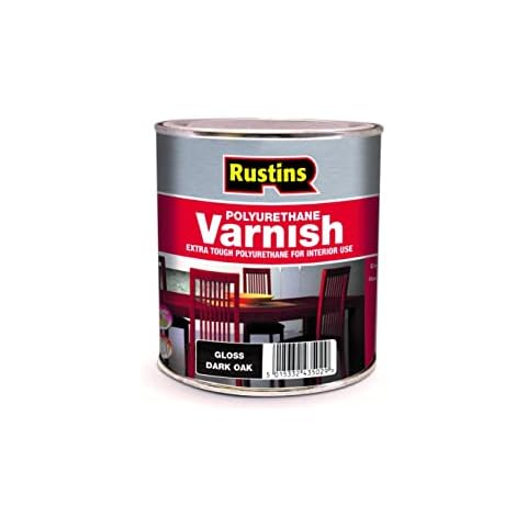 RUSTINS Dark Oak Gloss Polyurethane Varnish Cover