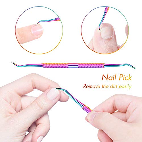 image for Cuticle Nippers Pusher Manicure Tools Set Jugaad Life 6Pcs Professiona