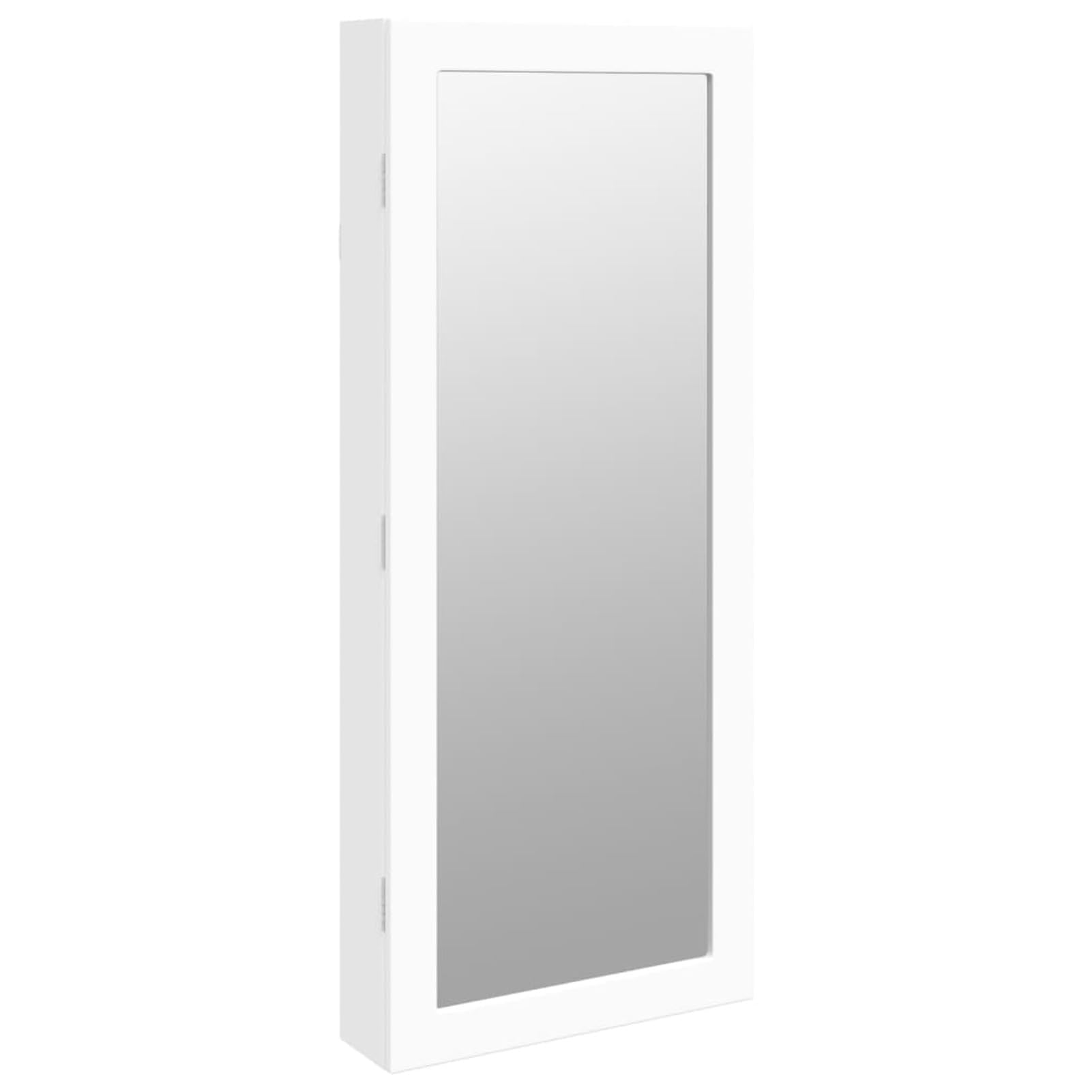 Lustro z pudełkiem na biżuterię i oświetlenie ścienne LED, białe lustro, lustro łazienkowe, lustro do salonu, wejście do przedpokoju, meble do salonu SPU: 353232