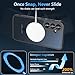 Hensinple Magnetic Case for Galaxy A14 5G Phone Case with Glass Screen Protector,[Compatible with MagSafe], Shockproof Matte Back Cover for Samsung Galaxy A14 5G Case- Black
