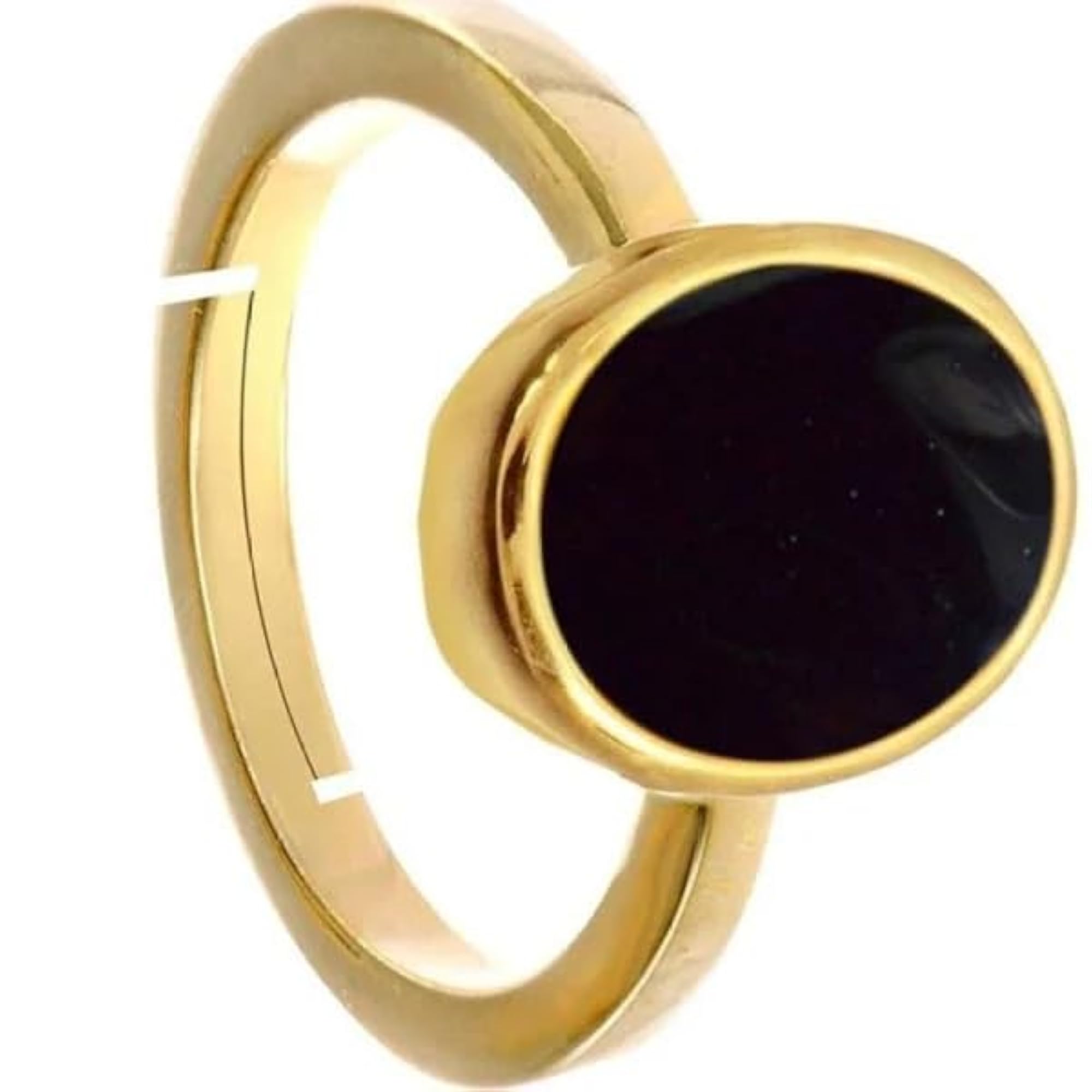 9.25 Ratti Black Hakik Adjustable Ring, Certified
