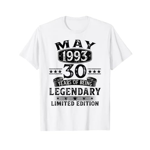 Regalo 30 Años Cumpleaños Hombre Mujer Hecho En Mayo 1993 Camiseta