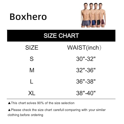 Boxhero Mens Underwear - Box Hero Boxer Briefs Built-in with 3D Pouch Comfortable Underwear for Men