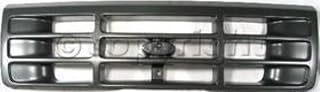 Compatible with F-SERIES 92-97 GRILLE, Plastic, Painted Gray Shell and Insert