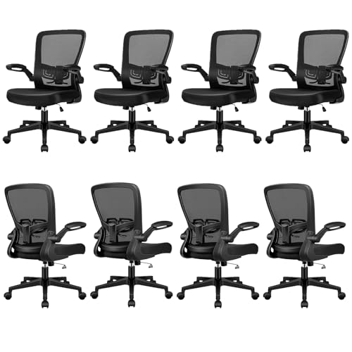 Office Desk Chair with Wheels, Ergonomic Adjustable Height Executive Chair