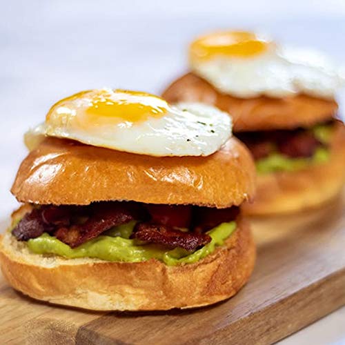 bakerly Brioche Burger Buns Pack of 2, 4-Count (8 Total Brioche Burger Buns)