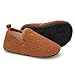 Scurtain Unisex Kids Slippers Toddler Slippers Boys Girls House Shos Kids Shoes Brown Size 1-1.5