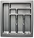 KOTARBAU® Besteckkasten für Schublade Grau 490x435 mm Schubladenorganizer für Küchenbesteck