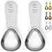 Apace Living Coffee Scoop (Set of 2) - 2 Tablespoon (Tbsp) - The Best Stainless Steel Measuring Spoons for Coffee, Tea, and More