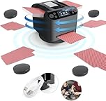 2-in-1 Automatic Card Shuffler and Dealer Machine 180°/ 360° Rotating 1-12 Players Built-in 5200MAH Rechargeable Battery with Remote Card Calling Ultra Quiet for Board Games Poker UNO