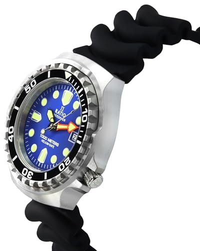 Image of RATIO FreeDiver 2nd Generation Diver Watch Sapphire Crystal Quartz Movement Dive Watch 1000M Water Resistant Diving Watches for Men