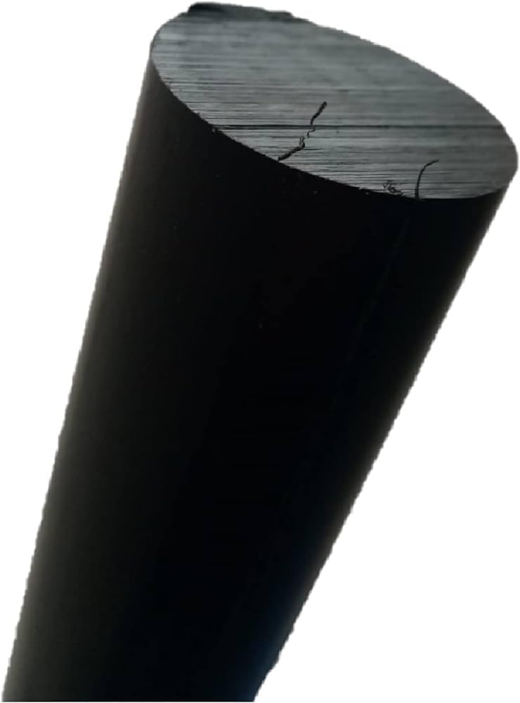 1 Pz Asta ABS Nera Barra Tonda In Plastica Lavorabile Stock 6mm 8mm 10mm 12mm 15mm 20mm 25mm 30mm 35mm 40mm 45mm 50mm 60mm 65mm (Size - Foto 9