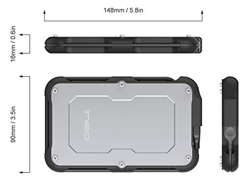 Avolusion Ineo (C2580C-960G+64G) Ip66 Waterproof & Military-Grade Shockproof Rugged 960Gb (1Tb) Usb 3.1 Portable External Ssd + Free 64Gb Usb Flash Drive [R/W Up To 550Mb/S] - 6 Year Warranty #TOP5