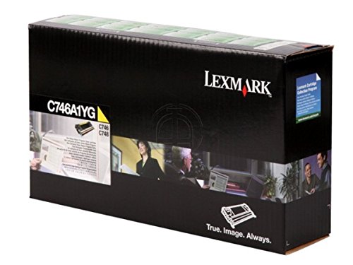 Toner yellow Lexmark C746A1YG d'origine pour une colorimétrie pure