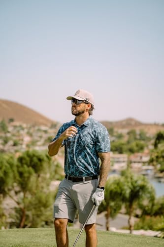Image of BRIMZ Golf Performance Hat - Tee Holder & Magnetic Ball Marker - Breathable, Sweat & Water Resistant Golfing Snapback Hat