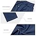 AQAYL Mens Linen Pants Drawstring Elastic Waist Casual Trousers with Pockets for Stylish Streetwear and Summer Fashion Navy