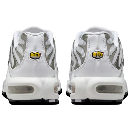 Nike Air Max Plus - Women's (HJ9743-100, White/Black/Pure Platinum) Size 8.53