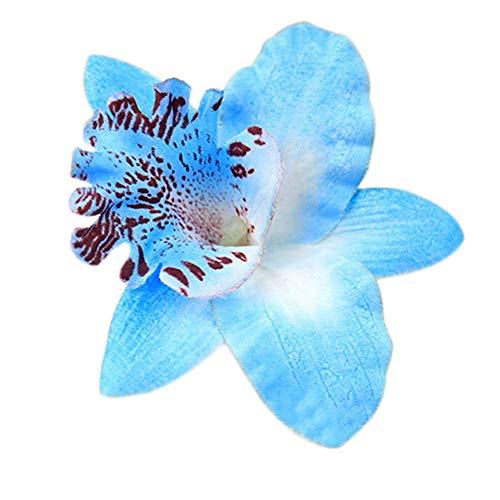 Freedi Womens Flower Hair Clip Pin Beach Party Wedding Event Girls Orchid Hairpins Decor