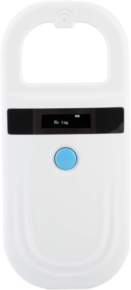 Animal Chip ID Scanner, Tosuny Microchip Reader Scanner with OLED Display Screen, Supports FDXB (ISO11784 / 11785) and EMID Microchips Suitable for Animal Management, Resource Management, etc