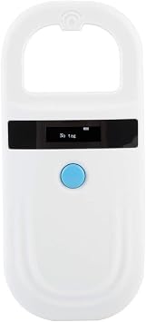 Animal Chip ID Scanner, Tosuny Microchip Reader Scanner with OLED Display Screen, Supports FDXB ISO11784 / 11785 and EMID Microchips Suitable for Animal Management, Resource Management, etc