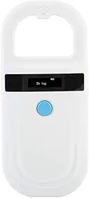 Scanner de identificação de chip animal, leitor de microchip Tosuny com tela OLED, suporta FDXB (ISO11784 / 11785) e microchips EMID, adequado para gerenciamento de animais, gerenciamento de recursos,